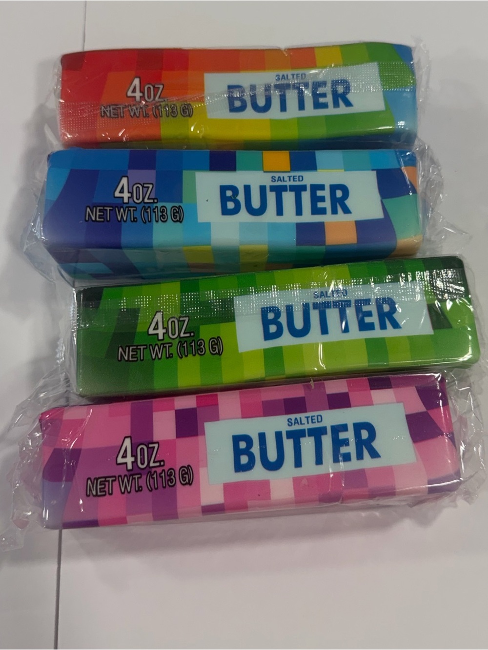 Slow Rising Multicolored Butter Squishy Lot Of 4